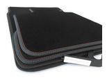 Tappetini Per Bmw Serie 3 E30 M3 Tappetini In Velours Premium In Moquette Originale Di Qualità, Doppia Cucitura Rosso Blu