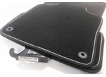 Tappetini Volvo XC40 (Finiture Nobili Argento) Tappetini Velours In Qualità Originale Set Di Tappetini Per Auto 4 Pezzi Neri