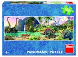 Dino Puzzle Panoramico 150 Pezzi Dinosauri Sul Lago