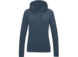 Just Hoods JH001F | Felpa Con Cappuccio Girlie College / Felpa Con Cappuccio / Wrap Certificata - Colore: Blu Avio - Taglia: S