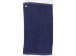 Towel City TC013 | Asciugamano Da Golf / Occhiello Integrato Con Gancio / 30 X 50 Cm - Colore: Navy - Dimensioni: 30 X 50 Cm