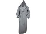 A&R 028.50 | Robezz® Accappatoio In Cialda Con Cappuccio Accappatoio Con Cappuccio - Colore: Grigio Chiaro - Taglia: 4XL