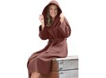 A&R 028.50 | Robezz® Accappatoio In Cialda Con Cappuccio Accappatoio Con Cappuccio - Colore: Rosa Antico - Taglia: 3XL
