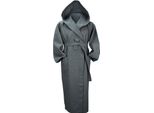 A&R 028.50 | Robezz® Accappatoio Waffle Con Cappuccio Accappatoio Con Cappuccio - Colore: Grafite - Taglia: S/M