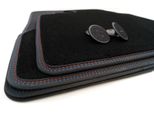 Tappetini Per Bmw X3 Ix3 / X4 G02 (Doppia Cucitura M Design) Tappetini Velours Premium In Qualità Originale Set Di Tappeti Per Auto, 4 Pezzi, Nero