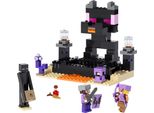 Lego 21242 Minecraft The End Arena Set, Giocattolo D'azione "Battaglia Giocatore-Vs-Giocatore"" Con Lava, Drago Ender E Figura Enderman, Regalo Per Bambini Dagli 8 Anni In Su"