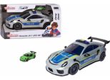 Majorette Porsche Police Custodia Da Trasporto Blu