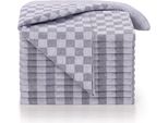 Set Di 10 Strofinacci Blumtal - Set Di Strofinacci Di Alta Qualità, 100% Cotone, 50X70 Cm, Grigio A Quadri, Oeko-Tex®, Strofinacci In Cotone