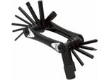 Lezyne Multitool Rap Ii 13 Tubeless, Utensile Multifunzione, 8,1X5X2Cm, Nero, 1-MT-RAP-V313T04
