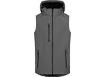 Promodoro 7840 | Gilet Softshell Da Uomo Con Cerniere Impermeabili - Colore: Grigio Acciaio - Taglia: 4XL