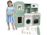 Mondo Classico Grande Cucina Vintage In Legno Per Bambini + Accessori