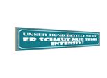 Vianmo Insegna In Legno 10X46 Cm Unser Hund Bettelt Nicht!