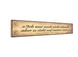 Vianmo Insegna In Legno 10X46 Cm Ich War Nicht üBerall Aber Steht