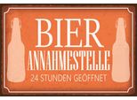 Vianmo Insegna In Legno 20X30 Cm Bier Annahmestelle 24 Stunden