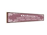 Vianmo Insegna In Legno 10X46 Cm Ordnung Man Weiß Wo Nicht Suchen
