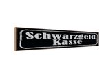Vianmo Insegna In Legno 10X46 Cm Schwarzgeld Kasse Geld