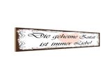 Vianmo Insegna In Legno 10X46 Cm Geheime Zutat Ist Immer Liebe