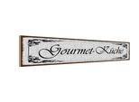 Vianmo Insegna In Legno 10X46 Cm Gourmet - KüChe Feinschmecker