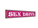Vianmo Insegna In Legno 10X46 Cm Sex Drive