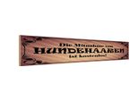 Vianmo Insegna In Legno 10X46 Cm Mitnahme Hundehaare Kostenlos