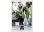 Vianmo Insegna In Legno 30X20 Cm Frankreich Lourdes Jesud Kerzen Natur