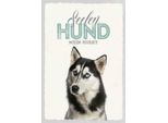 Vianmo Insegna In Legno 30X20 Cm Seelen Hund Mein Husky