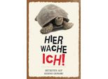 Vianmo Insegna In Legno 30X20 Cm SchildkröTe Hier Wache Eigene Gefahr
