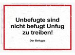 Vianmo Insegna In Legno 20X30 Cm Unbefugte Sind Nicht Befugt Unfug