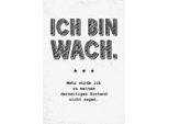 Vianmo Insegna In Legno 30X20 Cm Lustig Zustand Ich Bin Wach