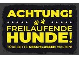 Vianmo Insegna In Legno 20X30 Cm Achtung Freilaufende Hunde