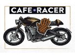 Vianmo Insegna In Legno 20X30 Cm Motorcycle Cafe Racer Motorrad