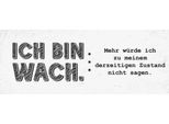 Vianmo Insegna In Legno 10X27 Cm Lustig Zustand Ich Bin Wach