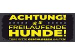 Vianmo Insegna In Legno 10X27 Cm Achtung Freilaufende Hunde