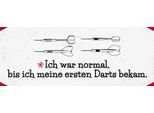 Vianmo Insegna In Legno 10X27 Cm Dart Ich War Normal Bis Ich Darts