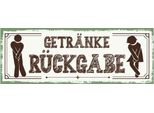 Vianmo Insegna In Legno 10X27 Cm GeträNke RüCkgabe GrüN