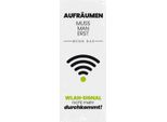 Vianmo Insegna In Legno 27X10 Cm AufräUmen Erst Wenn Wlan Nicht