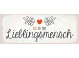 Vianmo Insegna In Legno 10X27 Cm Du Mein Lieblingsmensch Herz