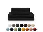 Set Di Asciugamani Blumtal Con Asole Per Appendere - Cotone Oeko-Tex, Morbido, Altamente Assorbente - 2X Asciugamano Da Bagno (70X140 Cm), 2X Asciugamano Per Le Mani (50X100 Cm), Nero