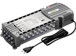 Goobay 64884 Multi-Switch Satellitare 9 Ingressi/16 Uscite, Grigio Argento - Distributore Per Max. 16 Utenti Da Due Satelliti