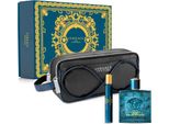Versace Eros Pour Homme Eau De Toilette Spray 100Ml Set 3 Pezzi