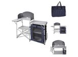 Vidaxl Cucina Da Campeggio Pieghevole Con Frangivento In Alluminio - Mobili Da Campeggio