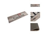 Vidaxl Tappeto Cucina Lavabile Grigio 45X150 Cm Velluto - Zerbini