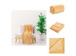Vidaxl Coperta Gialla 150X200 Cm In Poliestere - Coperte