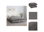 Vidaxl Coperta Pesata Grigia 200X225 Cm 9 Kg Di Tessuto - Coperte