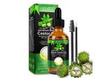 Olio Di Ricino Olio Di Ricino Per La Cura Della Pelle, Dei Capelli, Della Barba, Delle Ciglia, Delle Unghie, Spremuto A Freddo, Biologico Vegano, 3X 60Ml
