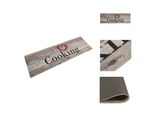 Vidaxl Tappeto Da Cucina Lavabile Grigio Cucina 60X180 Cm Velluto - Tappeti Per Pavimenti