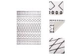 Vidaxl Tappeto Lavabile 120X180 Cm Bianco E Nero Antiscivolo - Tappeti