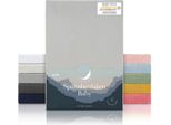 Laleni Set Di 2 Lenzuola Per Culla 60X120-70X140 Cm - Oeko-Tex, 100% Cotone, Lenzuola Traspiranti In Jersey Baby, 135 G/M², Moonlight Grey - Grigio