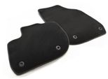 Tappetini Per Honda Jazz (Dal 2020-) Tappetini Velours Tappetini Auto In Qualità Originale Nero 2 Pezzi Anteriore