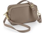 Bagbase BG758 | Boutique Cross Body Bag Look In Pelle - Colore: Taupe - Dimensioni: 21 X 13 X 7 Cm